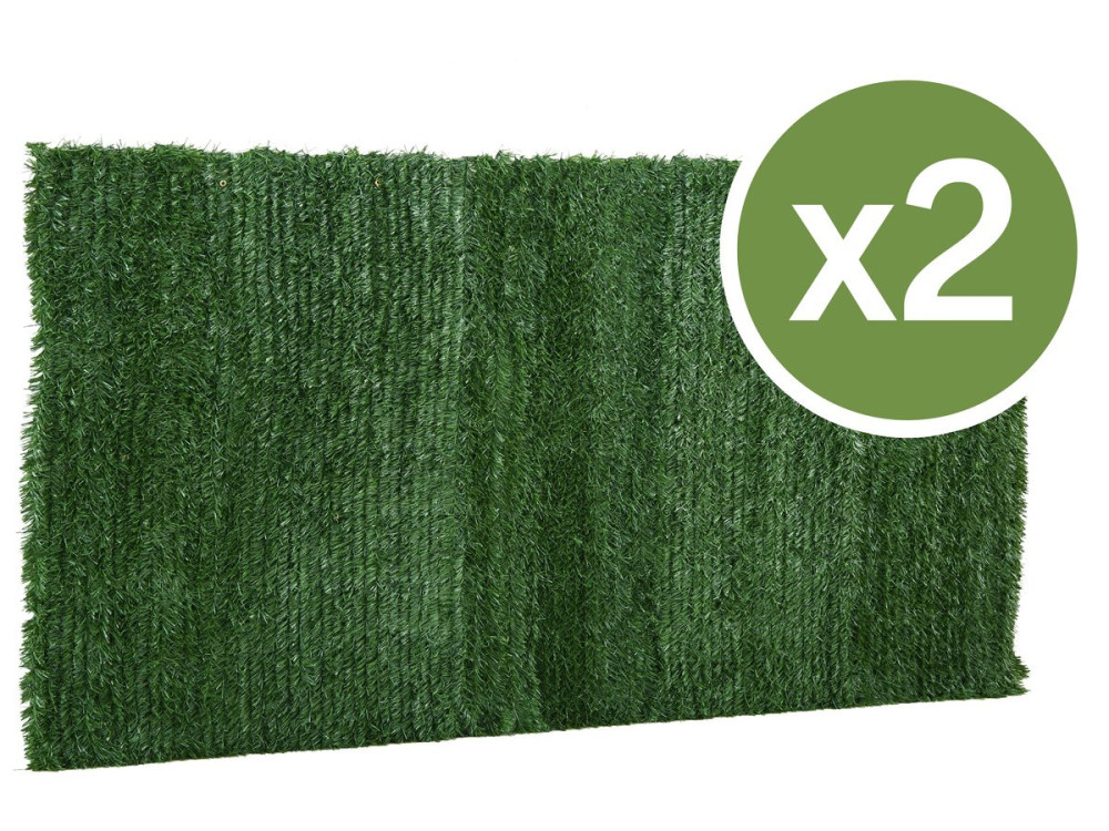 Künstliche Hecke 2er-Set - 150 x 300 cm
