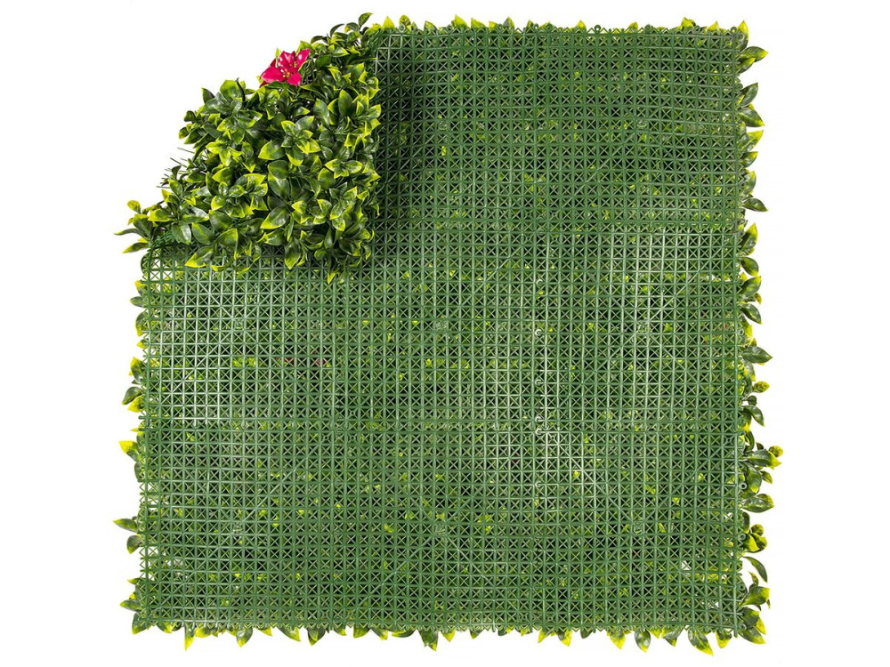 Pflanzenpaneel - "Vertical Villa" - 4er-Set - 1.00 x 1.00 m - Grün