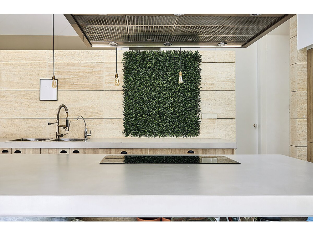 Pflanzenpaneel - "Vertical Buxus" - 4er-Set - 1.00 x 1.00 m - Grün