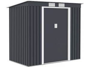 Metallgerätehaus mit Pultdach "Austin" 2,43 M² - Grau