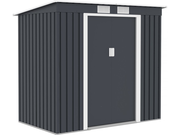 Metallgerätehaus mit Pultdach "Austin" 2,43 M² - Grau
