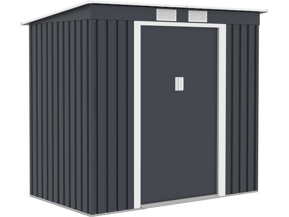 Metallgerätehaus mit Pultdach "Austin" 2,43 M² - Grau