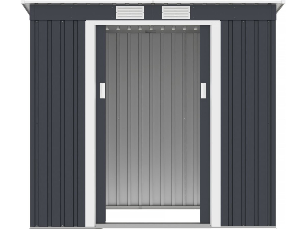 Metallgerätehaus mit Pultdach "Austin" 2,43 M² - Grau