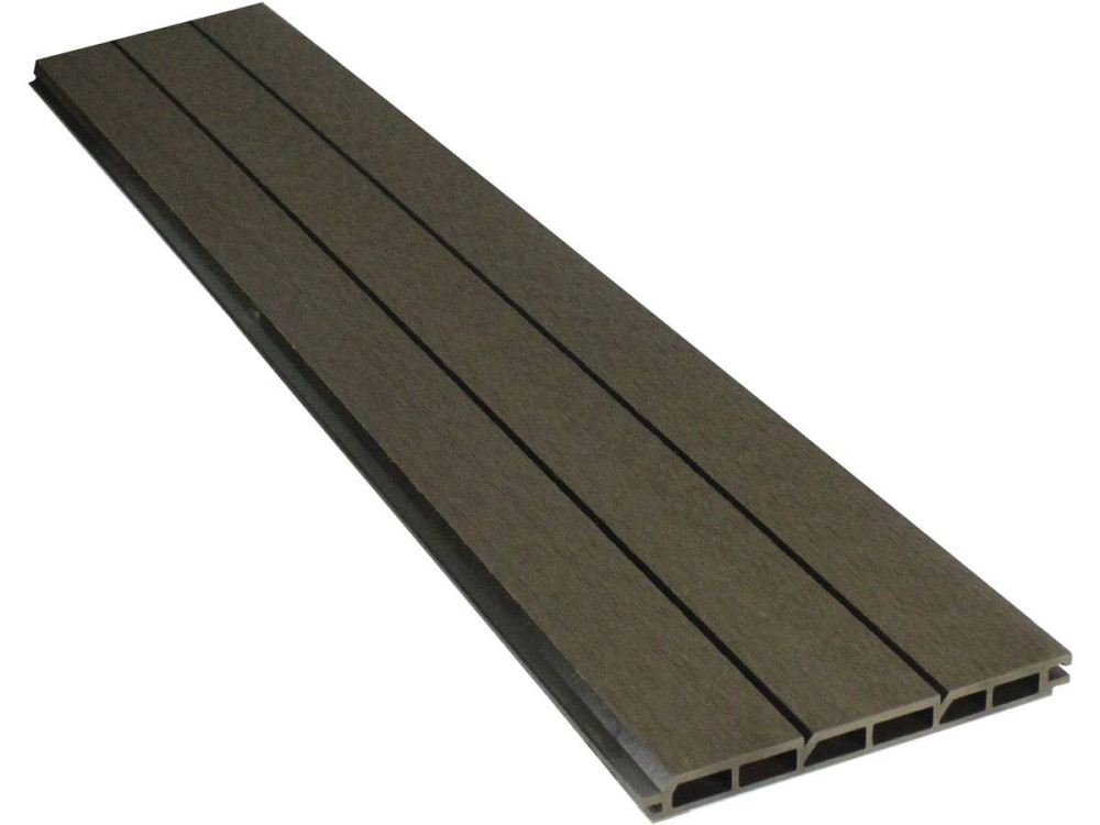 Zaunelement aus 6 Verbundplatten  - L 160 cm x B 25,8 cm x Dicke 2 cm - Terrakotta