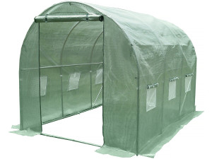 Tunnelgewächshaus für den Garten „Lys“ – 3 x 2 M - 6 M² - 130 g – Grün