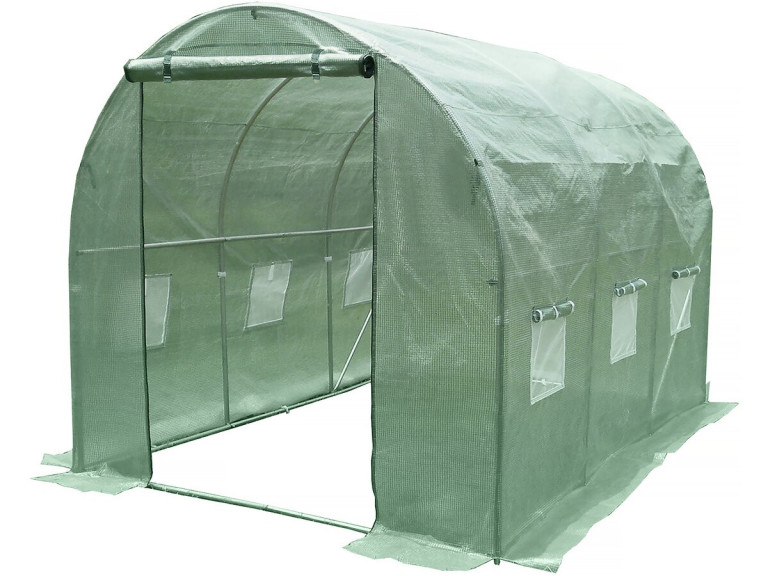 Tunnelgewächshaus für den Garten „Lys“ – 3 x 2 M - 6 M² - 130 g – Grün