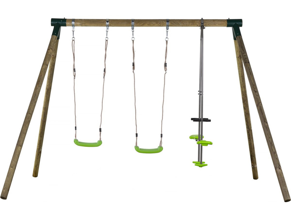Holzschaukel "Lana" - mit 2 Schaukeln und 1 Wippe für zwei.