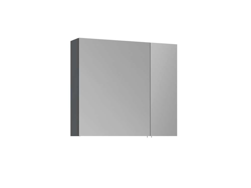 Badezimmerschrank mit Spiegel „Side 80“ – 79 x 16 x 66 cm – Anthrazit matt