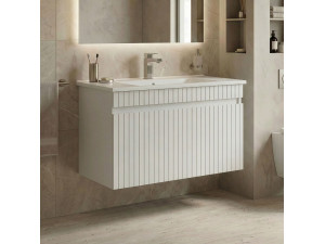Waschtischunterschrank „Tivoli 85“ – 85 x 45 x 57 cm – Mattweiß 2