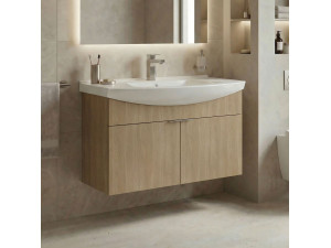 Waschtischunterschrank „Purus 80“ – 80 x 50 x 58 cm – Sonomo Oak 2