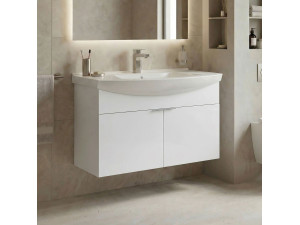 Waschtischunterschrank „Purus 80“ – 80 x 50 x 58 cm – Weiß 2