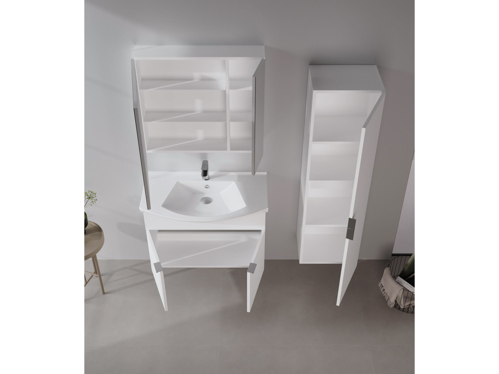 Waschtischunterschrank „Purus 80“ – 80 x 50 x 58 cm – Weiß
