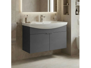 Waschtischunterschrank „Purus 80“ – 80 x 50 x 58 cm – Anthrazit matt 2