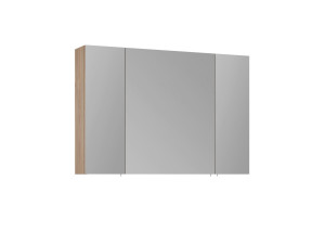 Badezimmerschrank mit Spiegel „Side 100“ – 100 x 16 x 66 cm – Eiche