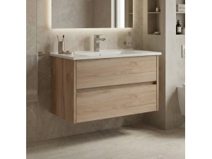 Waschtischunterschrank „Side 85 v2“ – 85 x 45 x 52 cm – Eiche 2