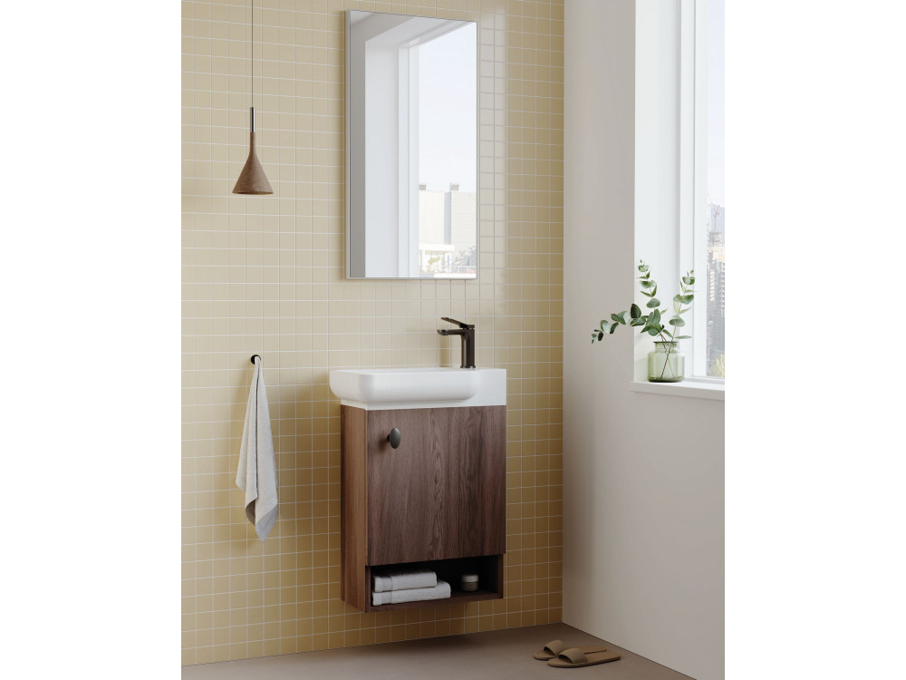 Dekorativer Holzspiegel „Begonya 45“ – cm – Chrom