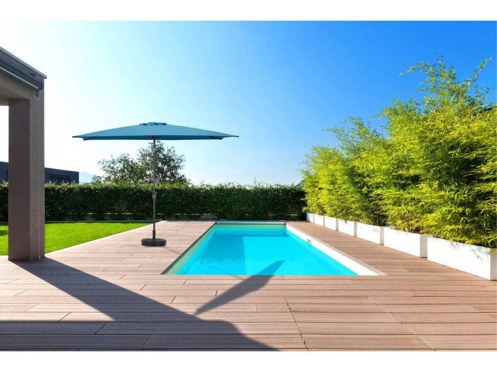 Sonnenschirm "Sol 2" - Rechteckig - 2 x 3 m - Blau