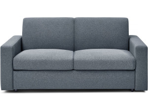 Express-Sofa "Diana" mit Schlaffunktion aus Stoff, 120 cm Bett, 2 Plätze, Grau