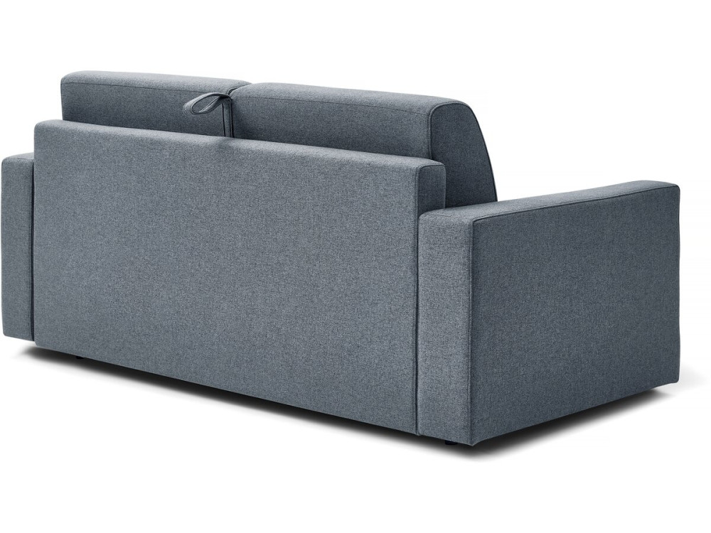 Express-Sofa "Diana" mit Schlaffunktion aus Stoff, 120 cm Bett, 2 Plätze, Grau