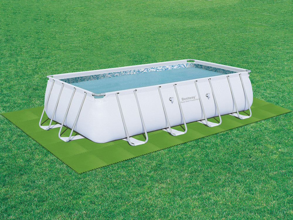 8er-Set vorgeformter Poolteppich  - 50 x 50 cm