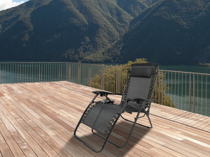 Relax-Gartensessel schwerelos "Sintra" - Schwarz 2
