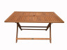 Klapptisch aus Tropenholz "Hongkong" - Maple - 135 x 80 cm - Hellbraun