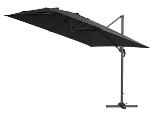 Ampelschirm aus Alu "Sun 3", 3 x 3 m - Schwarz 2