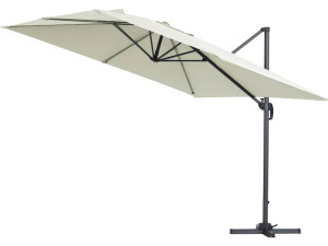 Ampelschirm aus Alu "Sun 3" - Viereckig - 3 x 3 m - Ecru - Platten inbegriffen 2