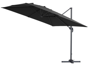 Ampelschirm aus Alu "Sun 3" - Viereckig - 3 x 3 m - Schwarz - Platten inbegriffen 2
