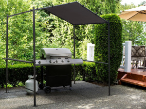Grill-Pergola - 277 x 149 cm - Anthrazit 2