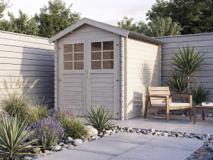 Gartenhaus aus Holz "Beaumont" - 4.48 m² - 223 x 201 cm - 28 mm 2