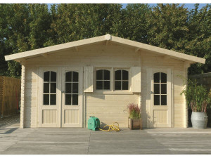 Gartenhaus aus Holz "Rostock" - 22.04 m² - 5.68 x 3.88 x 2.75 m - 40 mm 2