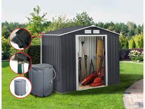 Dachrinne für Gerätehaus aus Metall 2 bis 6 m2 2