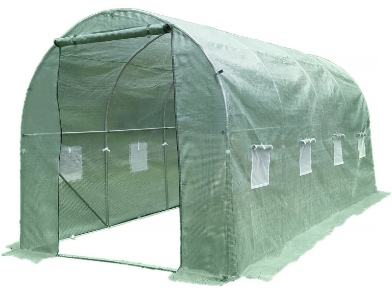 Tunnelgewächshaus für den Garten „Lys“ – 4,5 x 2 M - 9 M² - 130 g – Grün