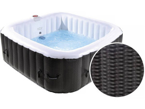 Aufblasbarer Whirlpool Nice aus PVC - 6 Plätze - Braun/Creme