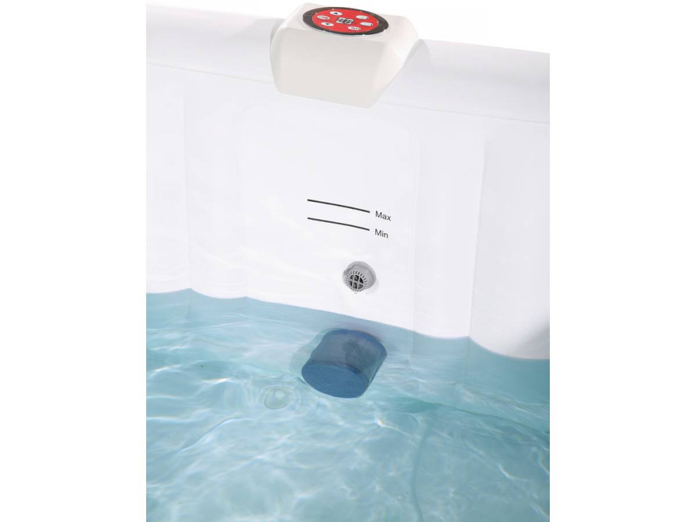 Aufblasbarer Whirlpool Nice aus PVC - 6 Plätze - Braun/Creme