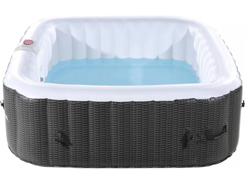 Aufblasbarer Whirlpool Nice aus PVC - 6 Plätze - Braun/Creme