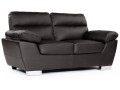 Ledersofa aus rekonstituiertem Leder und PVC "Dallas" - 169 x 88 x 90 cm - 2-Sitzer - Schokolade