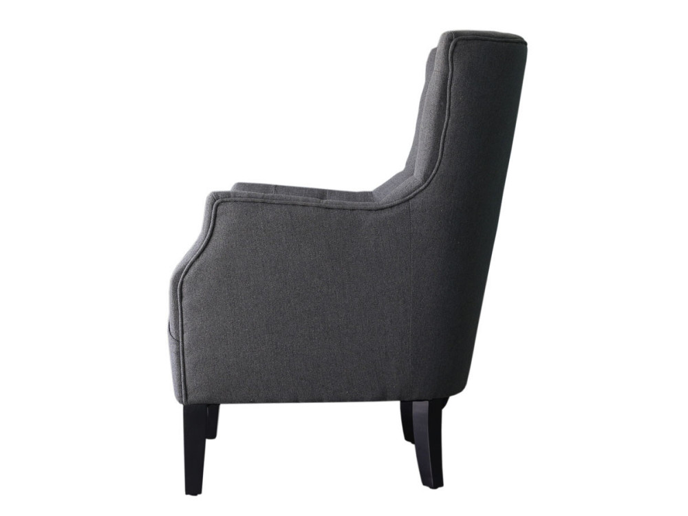 Skandinavischer Sessel aus Stoff "Duchesse" - 76 x 83 x 100,5 cm - Grau