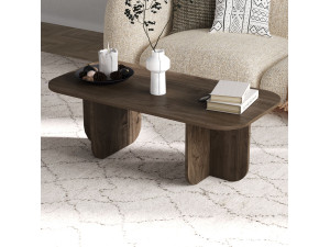 Couchtisch „Becaj“ aus Holz – 120 x 60 x 41 cm – Walnuss 2