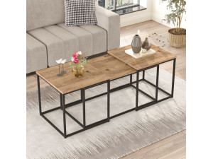3er-Set Couchtische aus Holz "VG9" - 90 x 45 x 44 cm - Atlantikkiefer 2