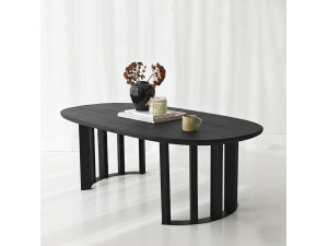 Couchtisch aus Holz "Elysia" - 120 x 60 x 40 cm - Schwarz 2