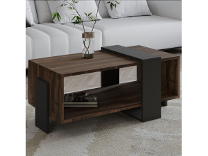 Couchtisch aus Holz "Meleni" - 90 x 49 x 40 cm - Braun 2