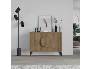 Holzbuffet "Gora" - 110 x 36 x 82 cm - Braun 2