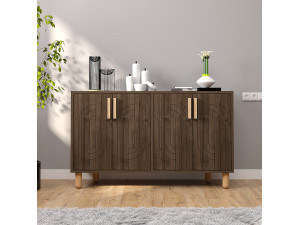 Holzbuffet "Rodney" - 120 x 30 x 74 cm - Braun 2