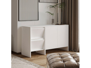 Holzbuffet "Laris 130" - 130 x 44 x 82 cm - Weiß 2