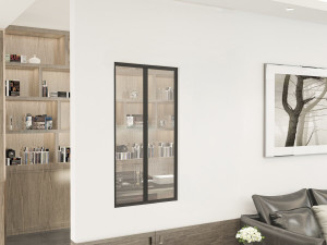 Atelier-Dach aus Aluminium „Panorama“ – 60 x 105 cm – Schwarz 2