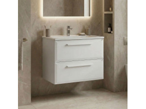 Waschtischunterschrank „Nuvola 65 v2“ – 65 x 50 x 62 cm – Weiß 2