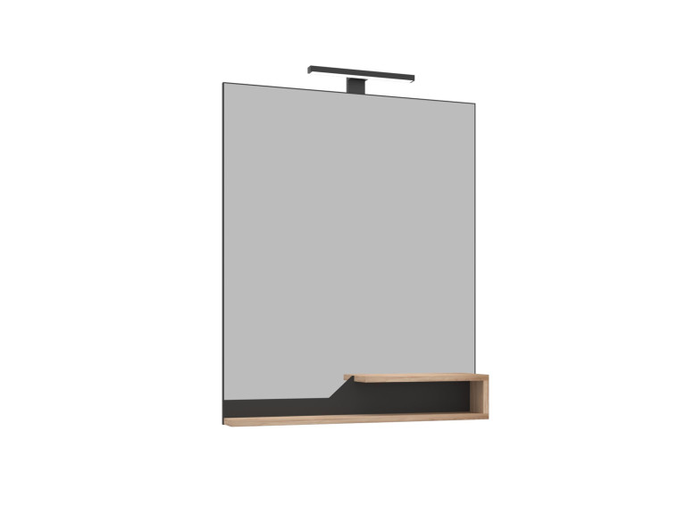 Dekorativer Holzspiegel „Galia 80“ – 60 x 14 x 100 cm – Eiche