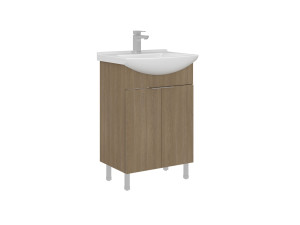 Waschtischunterschrank „Purus 55“ – 55 x 50 x 83 cm – Sonomo Oak